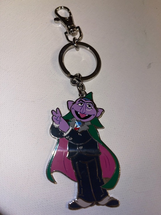 Sesame Street Accessories - Sesame Street The Count Purple & Green Enamel Keychain